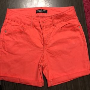 Pink Riders Lee Mid Rise Shorts